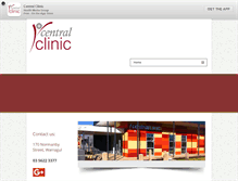 Tablet Screenshot of centralclinic.com.au